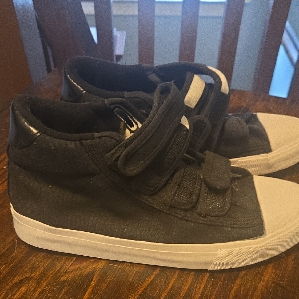 Black High-Top Sneakers